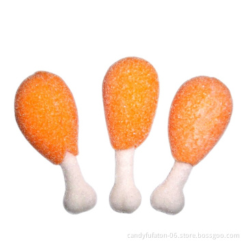 Delicious handmade drumstick chicken leg shape marshmallow candy